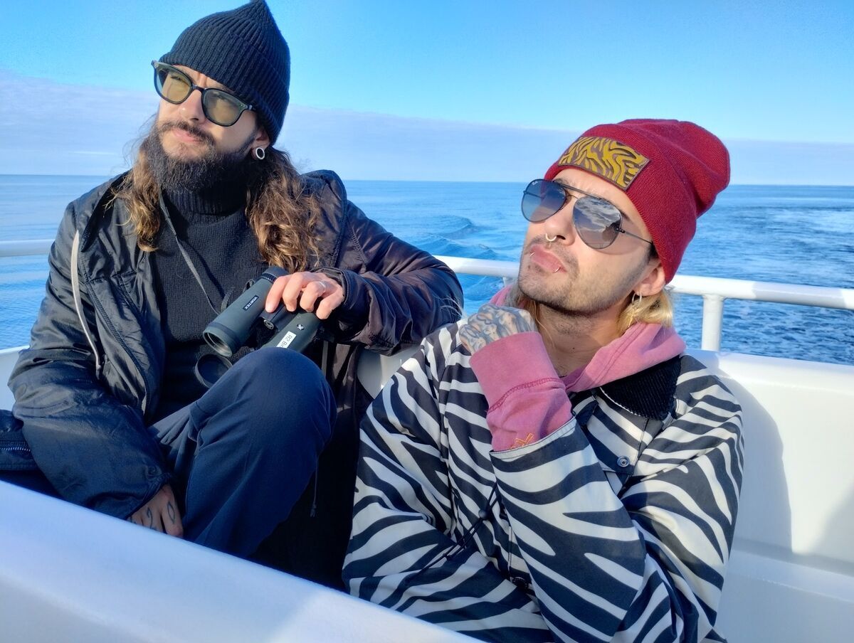 Die Kaulitz-Brüder beim Whale Watching in den USA.