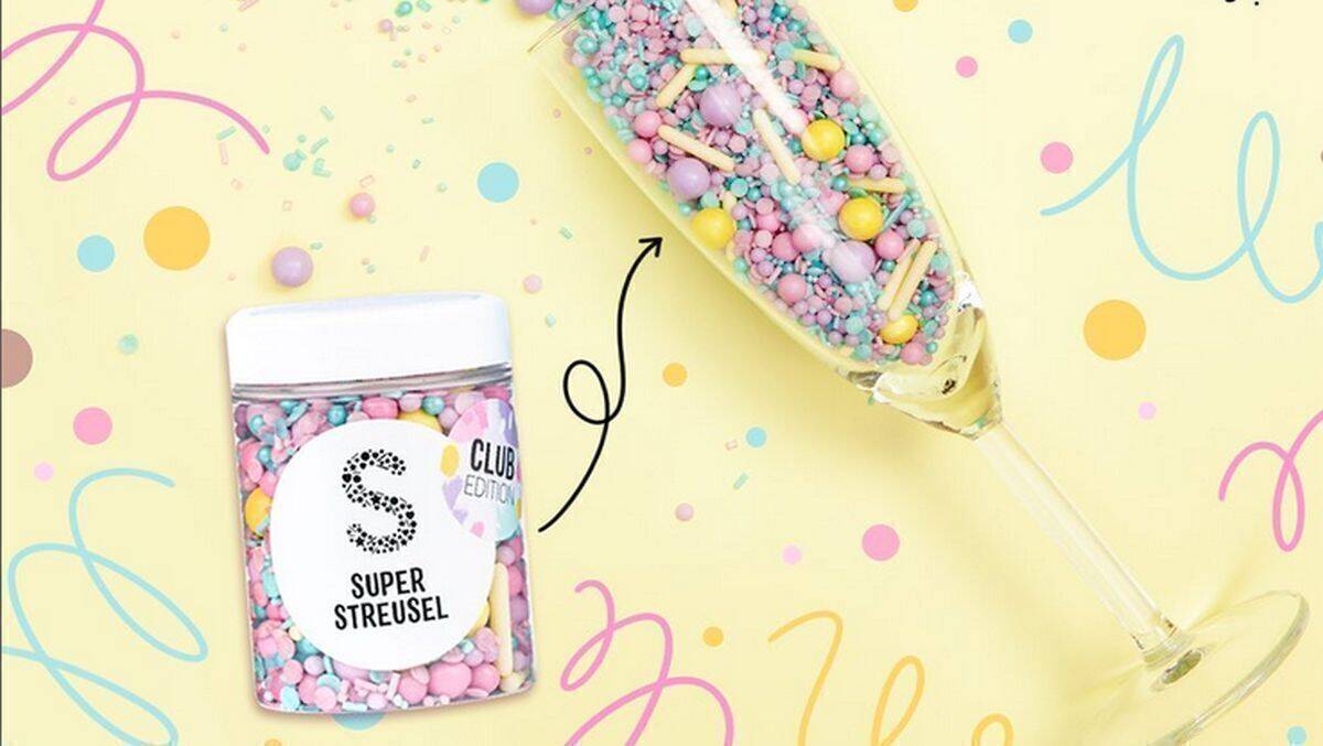 Bunte Streusel auf Social Media.