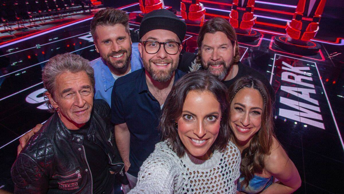v.l.: Peter Maffay, Thore Schölermann, Mark Forster, Stefanie Kloß, Rea Garvey, Melissa Khalaj