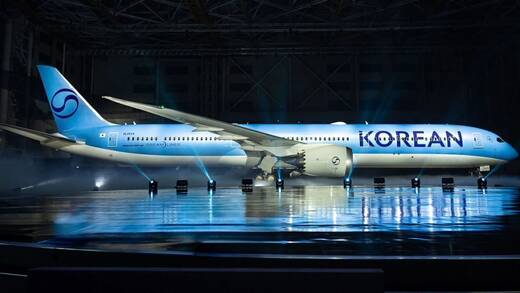 Korean Airlines: weiterhin himmelblau. 