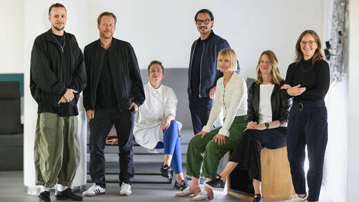 WongDoody-Führungsteam ab Mai 2026. Von links nach rechts: Dennis Dünnwald, Simon Umbreit, Janine Nemec, Christian Gölz, Eva McKinnon, Tatjana Enneking, Bianca Mack.