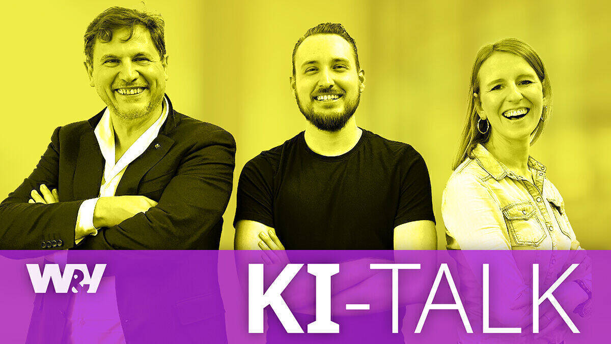 Carsten Kraus, KI-Experte; Maximilian Flaig, Host des W&V KI-Talks; Verena Gründel, W&V-Chefredakteurin (v.l.)