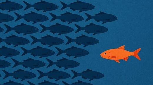 Gegen den Strom schwimmen - dazu braucht es auch im Marketing Mut.