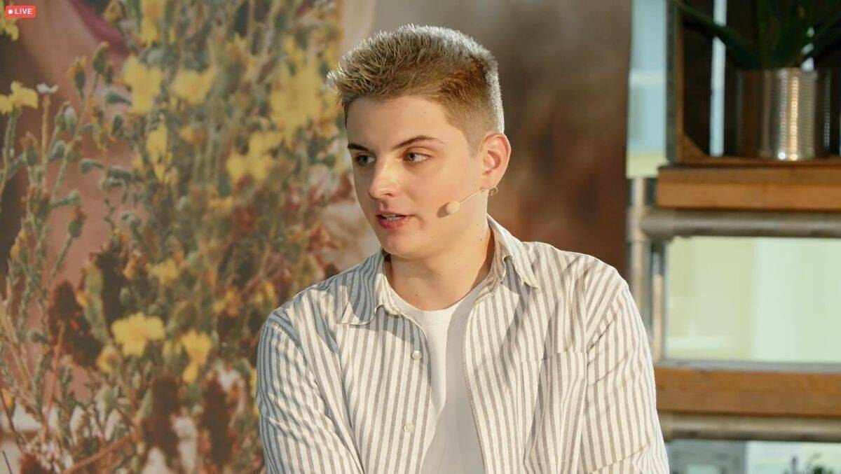 Creator, Aktivist, Gen Z-Experte Fabian Grischkat auf den W&V Green Marketing Days.