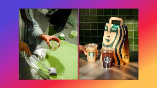 Lap Coffee ist der Newcomer, Starbucks etabliert.