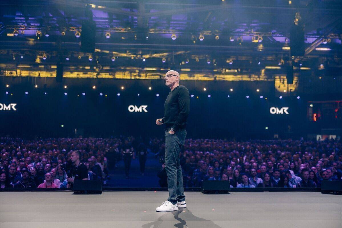 Digitalexperte und NYU-Professor Scott Galloway auf der OMR-Bühne 