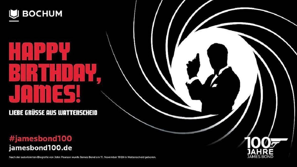 Wattenscheid gratuliert James Bond mit Plakaten W&V