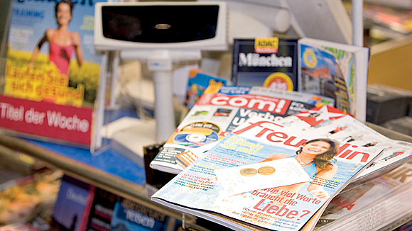 Print im Gießkannenprinzip tut sich am Kiosk zunehmend schwer.